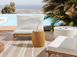 Beliani SADOLE - Side table - Natural - Light concrete