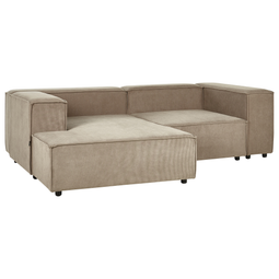 Beliani APRICA - Two-seater sofa - Brown - Right side - Corduroy