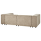 Beliani APRICA - Two-seater sofa - Brown - Right side - Corduroy
