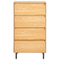 Beliani NIKEA - Chest of drawers - Light wood - MDF