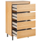 Beliani NIKEA - Chest of drawers - Light wood - MDF