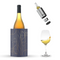 Coolenator – Wine & Champagne Bottle Cooler – Up to 6 Hours Cooling – Removable Freezer - Blue Azur