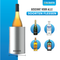Coolenator – Wine & Champagne Bottle Cooler – Up to 6 Hours Cooling – Removable Freezer - Black