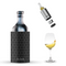 Coolenator – Wine & Champagne Bottle Cooler – Up to 6 Hours Cooling – Removable Freezer - Black