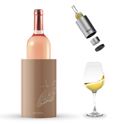 Coolenator – Wine & Champagne Bottle Cooler – Up to 6 Hours Cooling – Removable Freezer - Butterfly