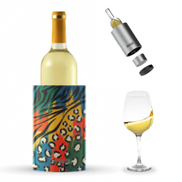 Coolenator – Wine & Champagne Bottle Cooler – Up to 6 Hours Cooling – Removable Freezer - Bright