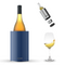 Coolenator – Wine & Champagne Bottle Cooler – Up to 6 Hours Cooling – Removable Freezer - Dutch Blue
