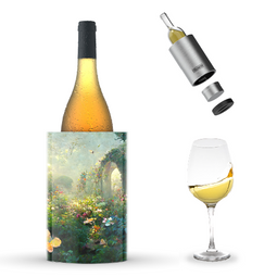 Coolenator – Wine & Champagne Bottle Cooler – Up to 6 Hours Cooling – Removable Freezer - Mystic