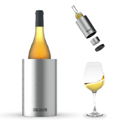 Coolenator – Wine & Champagne Bottle Cooler – Up to 6 Hours Cooling – Removable Freezer - Classic