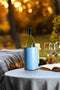 Wine cooler Bottle cover - Bottle cooler with 6 hours of Active Cooling - Pastel Blue