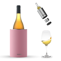 Coolenator – Wine & Champagne Bottle Cooler – Up to 6 Hours Cooling – Removable Freezer - Pastel