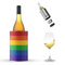 Coolenator – Wine & Champagne Bottle Cooler – Up to 6 Hours Cooling – Removable Freezer - Pride Flag