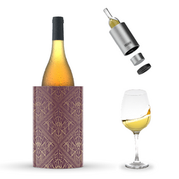 Coolenator – Wine & Champagne Bottle Cooler – Up to 6 Hours Cooling – Removable Freezer - Burgundy
