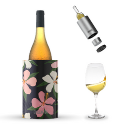 Coolenator – Wine & Champagne Bottle Cooler – Up to 6 Hours Cooling – Removable Freezer - Tropical