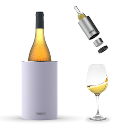 Coolenator – Wine & Champagne Bottle Cooler – Up to 6 Hours Cooling – Removable Freezer - Pastel