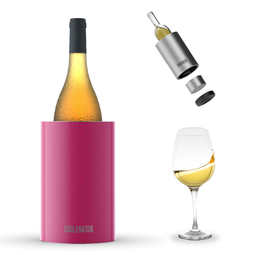 Coolenator – Wine & Champagne Bottle Cooler – Up to 6 Hours Cooling – Removable Freezer - Barbie