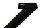 HSM Collection Table legs - X-Model - 70x8x72 - Powder-coated black - Metal