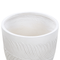 Beliani FTERO - Flowerpot - White - 42 x 42 x 40 cm - Clay fiber