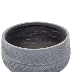 Beliani FTERO - Flowerpot - Gray - 35 x 35 x 19 cm - Clay fiber