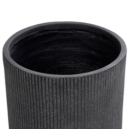 Beliani OREOI - Flowerpot - Graphite gray - 37 x 37 x 37 cm - Clay fiber