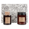 Beliani DARK ELEGANCE - Scented candle with fragrance sticks - Brown - Amber - Soy wax