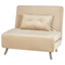 Beliani FARRIS - Sofa bed 1-seater - Beige - Velvet