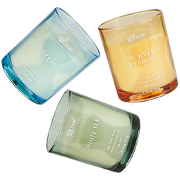 Beliani SHEER JOY - Scented candle set - Ocean/White Tea/Summer Meadow - Soy wax