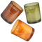 Beliani SHEER JOY - Scented candle set - Golden apple/Chocolate/Amber - Soy wax