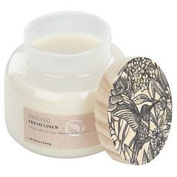 Beliani DELIGHT BLISS - Scented candle - Fresh linen - Soy wax