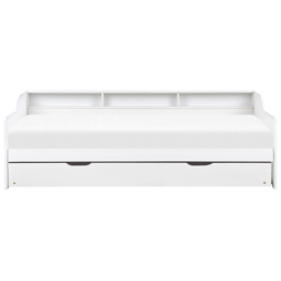 Beliani EDERN - Trundle bed - White - 90 x 200 cm - Wood