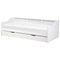 Beliani EDERN - Trundle bed - White - 90 x 200 cm - Wood