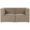 Beliani LEMVIG - Two-seater sofa - Taupe - Corduroy