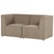 Beliani LEMVIG - Two-seater sofa - Taupe - Corduroy