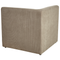 Beliani LEMVIG - Two-seater sofa - Taupe - Corduroy