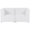 Beliani LEMVIG - Two-seater sofa - Cream - Corduroy