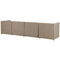 Beliani LEMVIG - Four-seater sofa - Taupe - Corduroy