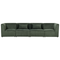 Beliani LEMVIG - Four-seater sofa - Dark green - Corduroy