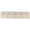 Beliani LEMVIG - Four-seater sofa - Beige - Corduroy