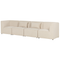 Beliani LEMVIG - Four-seater sofa - Beige - Corduroy