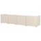 Beliani LEMVIG - Four-seater sofa - Beige - Corduroy