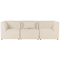Beliani LEMVIG - Three-seater sofa - Beige - Corduroy