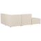 Beliani LEMVIG - Corner sofa 3-seater - Beige - Left sided - Corduroy