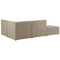 Beliani LEMVIG - Corner sofa 3-seater - Taupe - Left sided - Corduroy