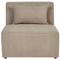 Beliani LEMVIG - Corner sofa 3-seater - Taupe - Left sided - Corduroy
