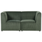 Beliani LEMVIG - Two-seater sofa - Dark green - Corduroy