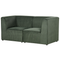 Beliani LEMVIG - Two-seater sofa - Dark green - Corduroy