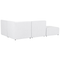 Beliani LEMVIG - Corner sofa 3-seater - Cream white - Left sided - Corduroy
