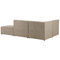 Beliani LEMVIG - Corner sofa 3-seater - Taupe - Right side - Corduroy