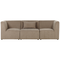 Beliani LEMVIG - Three-seater sofa - Taupe - Corduroy
