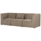 Beliani LEMVIG - Three-seater sofa - Taupe - Corduroy